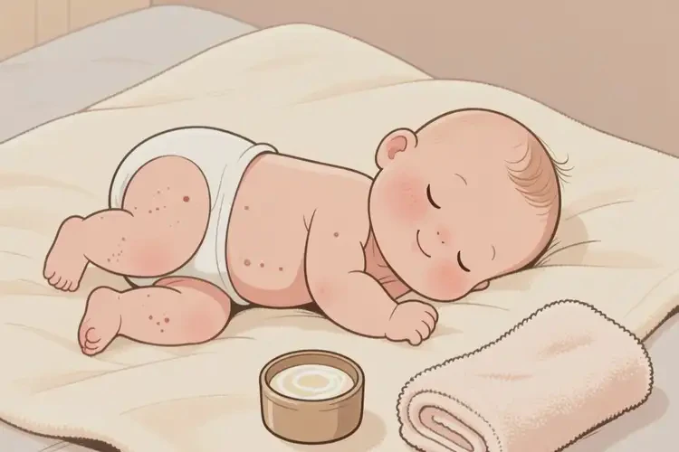 小兒身上出現(xiàn)濕疹可不可以徹底自愈(圖3)