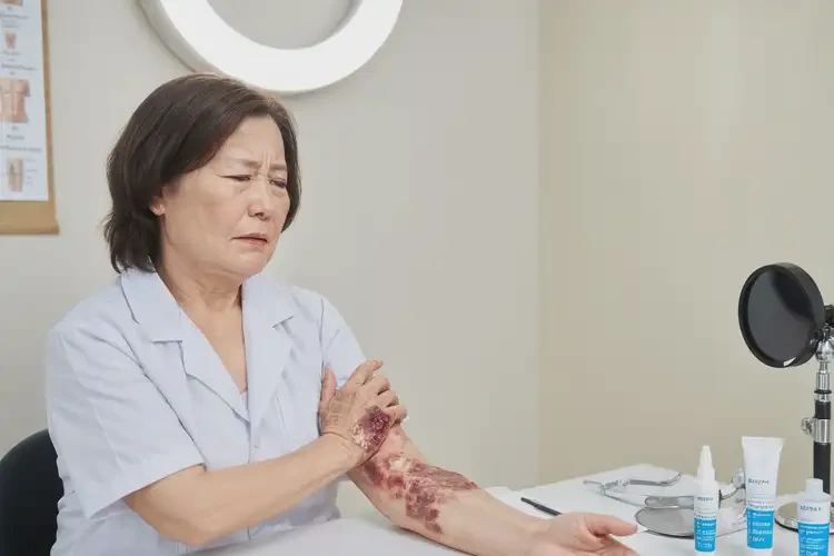 女生手臂長(zhǎng)濕疹能徹底自愈嗎(圖3)