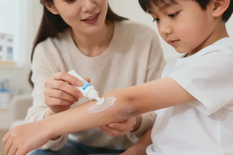 孩子手臂有濕疹不管它會自己好嗎(圖1)