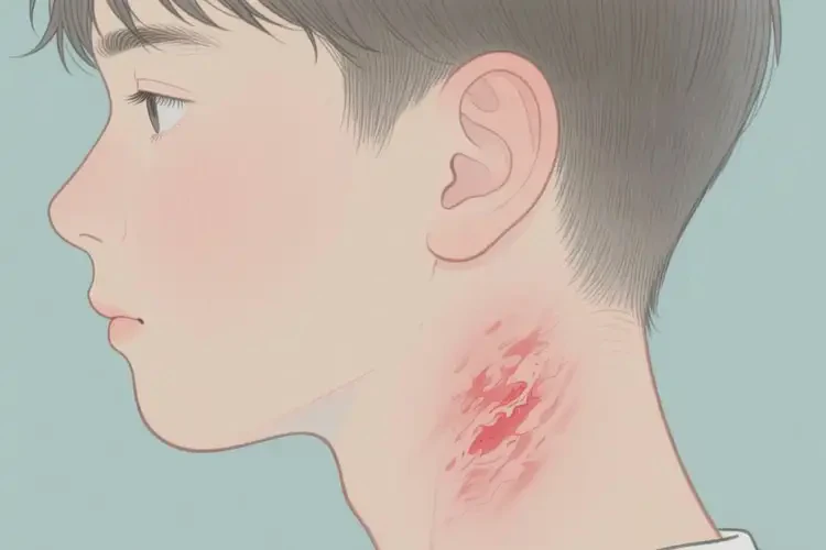 青少年脖子有濕疹不管它會自己痊愈嗎(圖2)