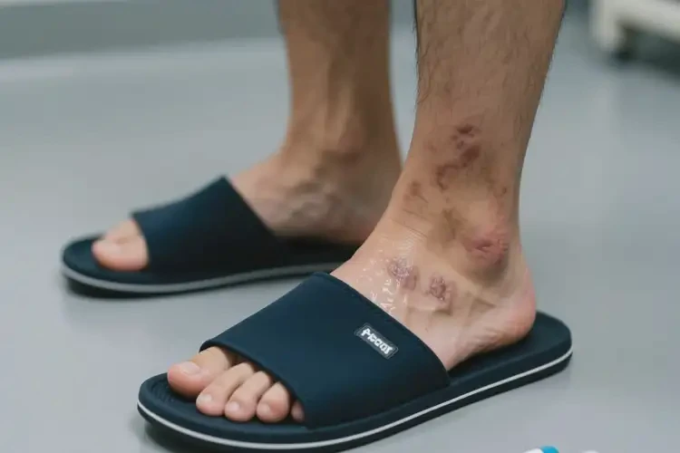 青年人腳上出濕疹能夠徹底治愈嗎(圖2)