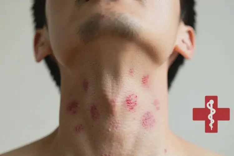 男性脖子上出濕疹可以徹底自愈嗎(圖2)