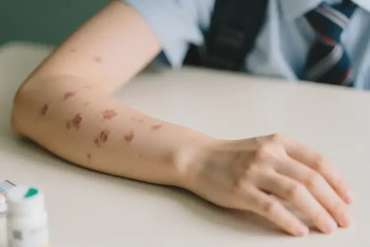 大學(xué)生手臂上偶爾起濕疹能徹底自愈嗎(圖4)