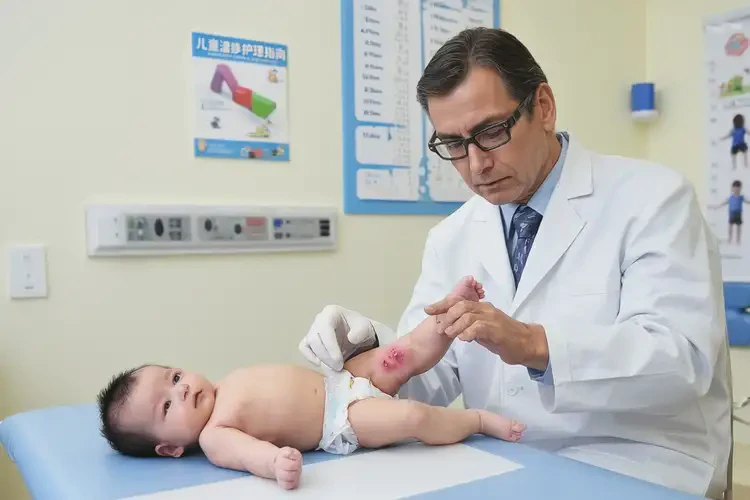 新生兒大腿偶爾長濕疹能徹底自愈嗎(圖1)