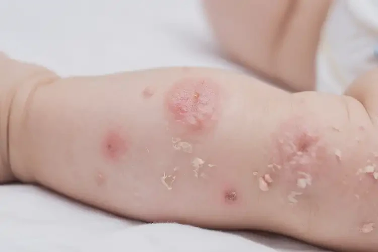 嬰兒小腿長濕疹不管它會(huì)自己自愈嗎(圖4)