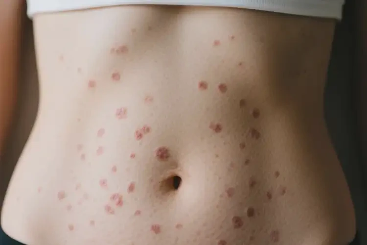 女人肚子上偶爾起濕疹可以徹底自愈嗎(圖1)