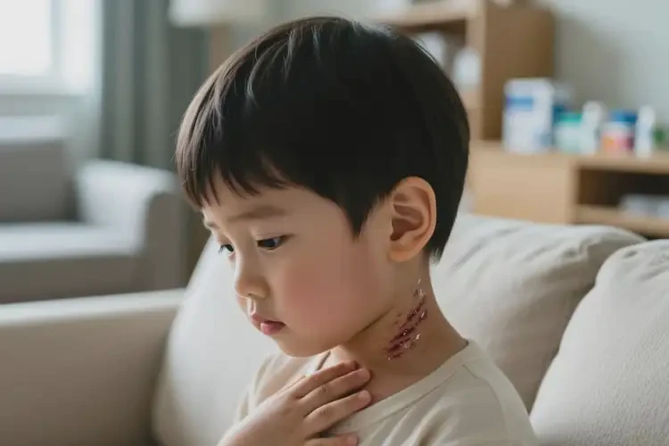 小孩脖子長(zhǎng)濕疹不管它會(huì)自己痊愈嗎(圖3)