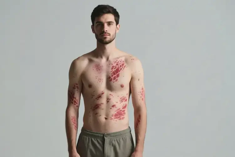 男人全身容易起濕疹能夠徹底治愈嗎(圖1)