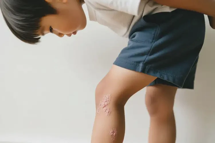 少兒小腿長濕疹不管它會(huì)自己痊愈嗎(圖2)