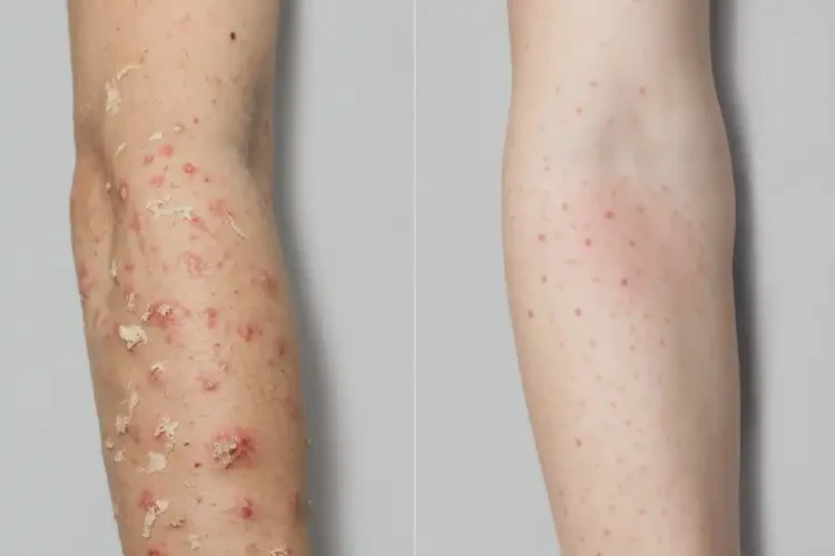 中學生手臂上長濕疹能夠徹底治愈嗎(圖3)