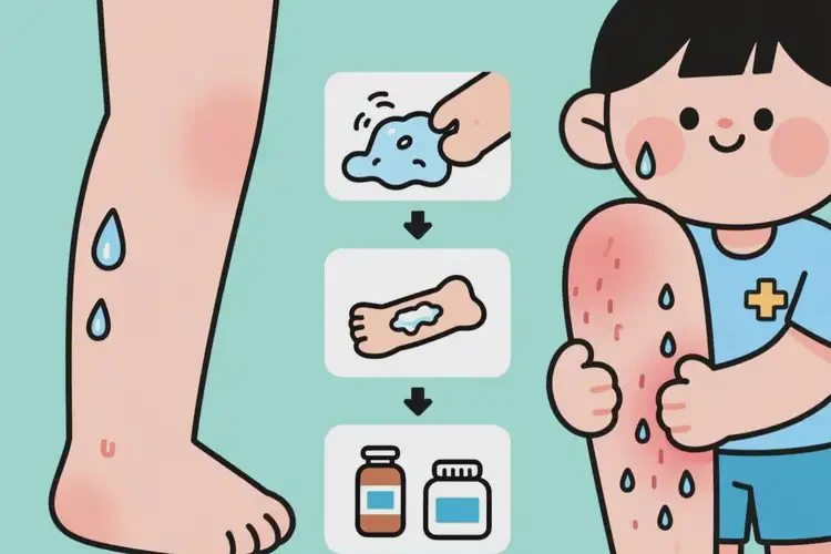 少兒小腿容易起濕疹能夠徹底治愈嗎(圖1)