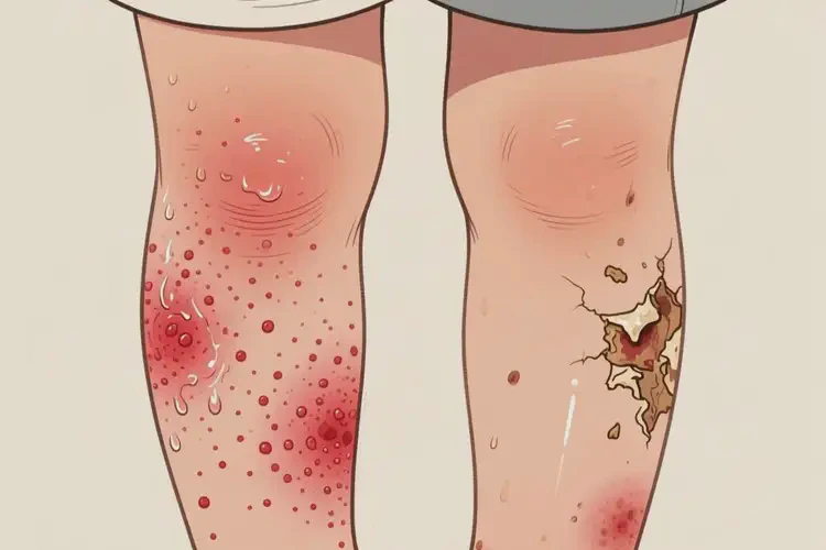 兒童小腿偶爾起濕疹可以徹底自愈嗎(圖2)