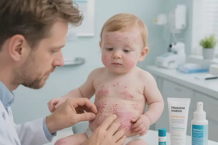 嬰兒肚子上長(zhǎng)濕疹不管它會(huì)自己好嗎(圖3)