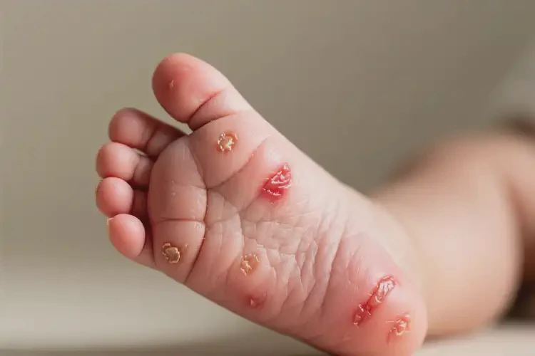 小兒身上出現(xiàn)濕疹不管它會(huì)自己痊愈嗎(圖1)