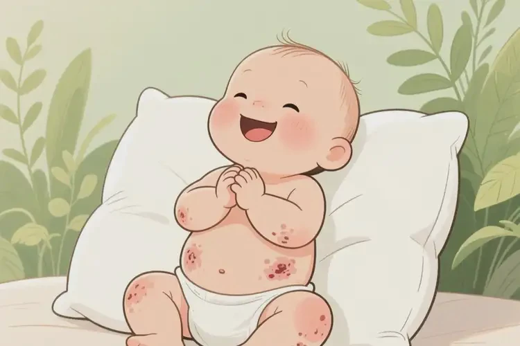 小兒肚子上經(jīng)常起濕疹能徹底自愈嗎(圖2)