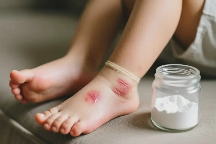 小孩腳上長濕疹能靠自己自愈嗎(圖1)