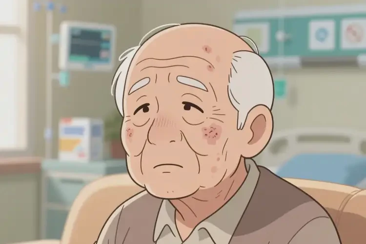 老年人臉上偶爾長(zhǎng)濕疹不管它會(huì)自己痊愈嗎(圖4)