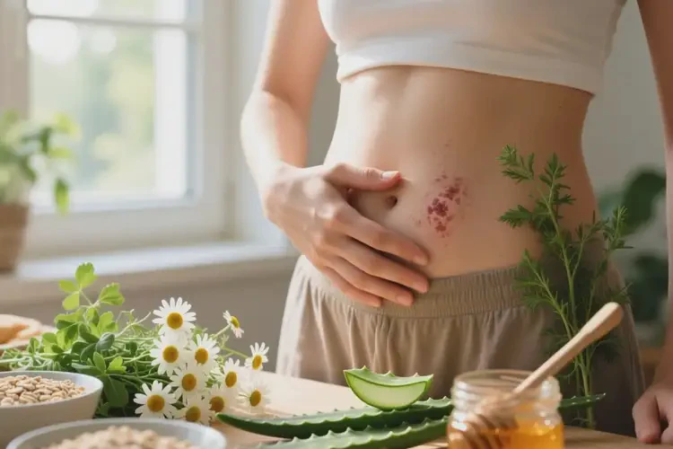 女人肚子經(jīng)常起濕疹可以徹底自愈嗎(圖3)