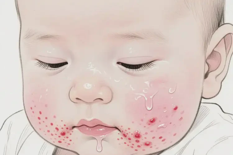 嬰兒臉上經(jīng)常起濕疹可不可以徹底自愈(圖1)