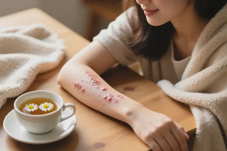 女性手臂容易長濕疹不管它會自己好嗎(圖1)