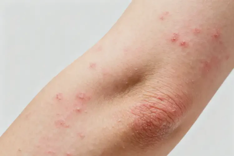 女生手臂起濕疹不管它會自己自愈嗎(圖1)