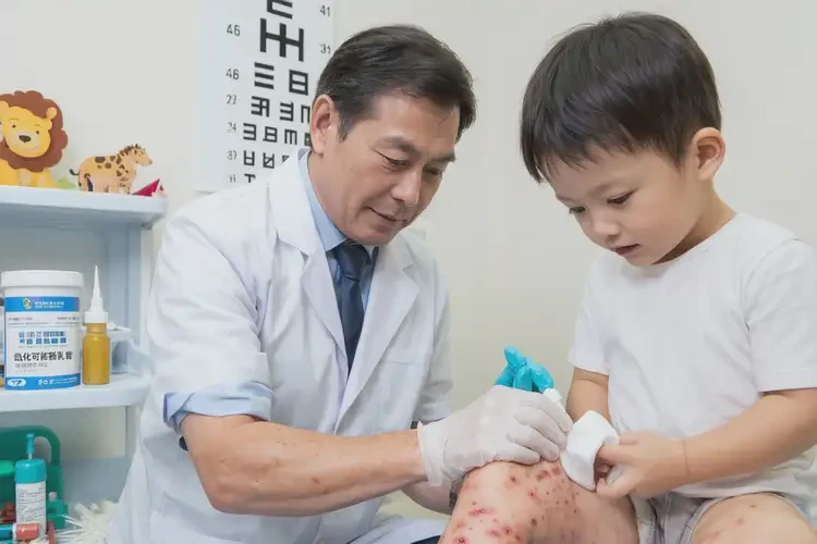 小兒小腿出現(xiàn)濕疹不管它會自己痊愈嗎(圖2)