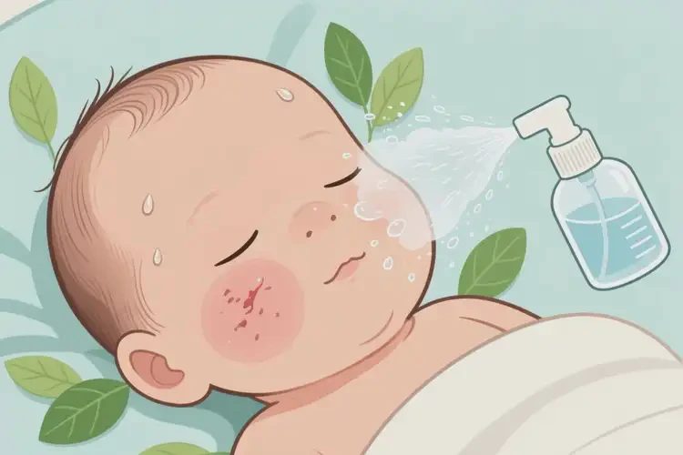 新生儿面部起湿疹能彻底自愈吗(图1)