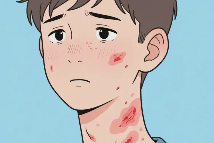 中學(xué)生脖子出現(xiàn)濕疹不管它會自己自愈嗎(圖4)