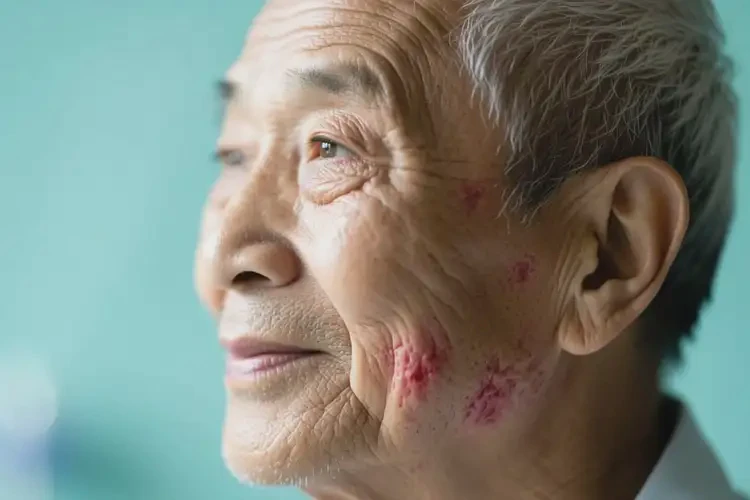 老年人面部有濕疹能靠自己自愈嗎(圖2)