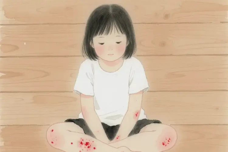 幼兒小腿上偶爾長濕疹不管它會自己好嗎(圖1)