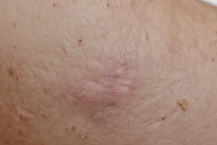 女人小腿出現(xiàn)濕疹不管它會(huì)自己自愈嗎(圖1)