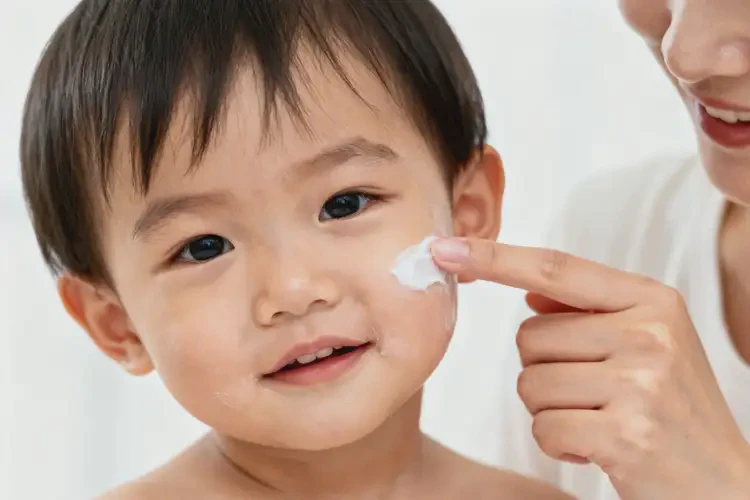 少兒臉上容易起濕疹可以徹底自愈嗎(圖1)