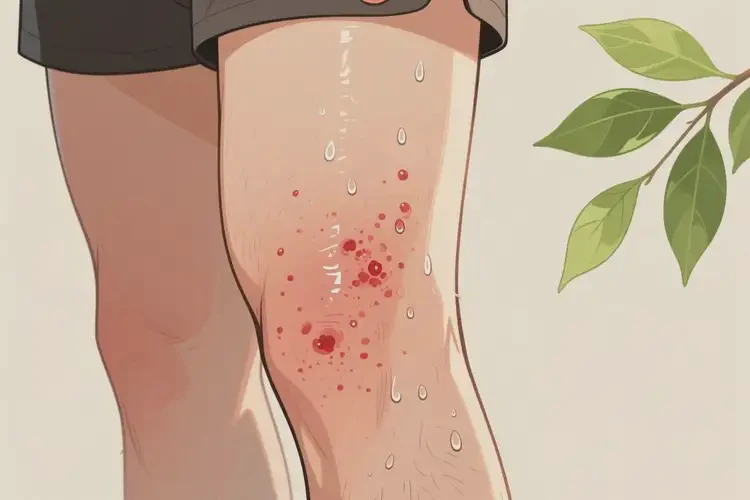 男性大腿上長濕疹不管它會(huì)自己自愈嗎(圖2)