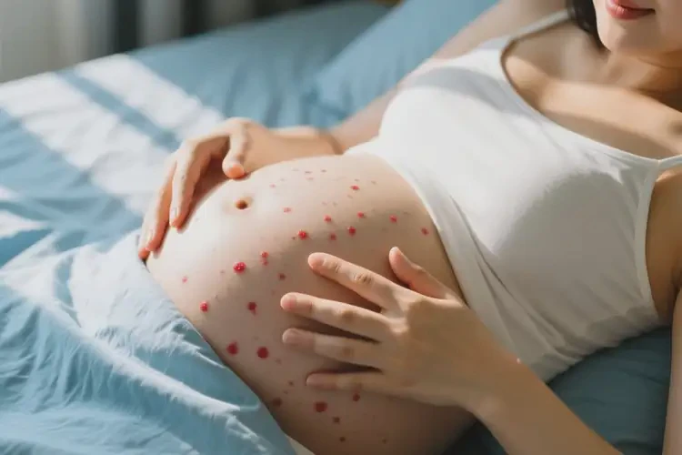 產(chǎn)婦肚子偶爾長(zhǎng)濕疹不管它會(huì)自己好嗎(圖2)