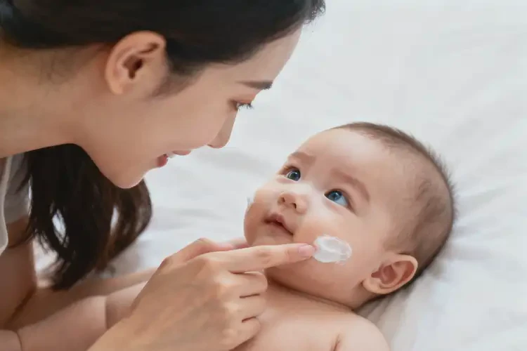 新生兒面部出濕疹不管它會(huì)自己好嗎(圖2)