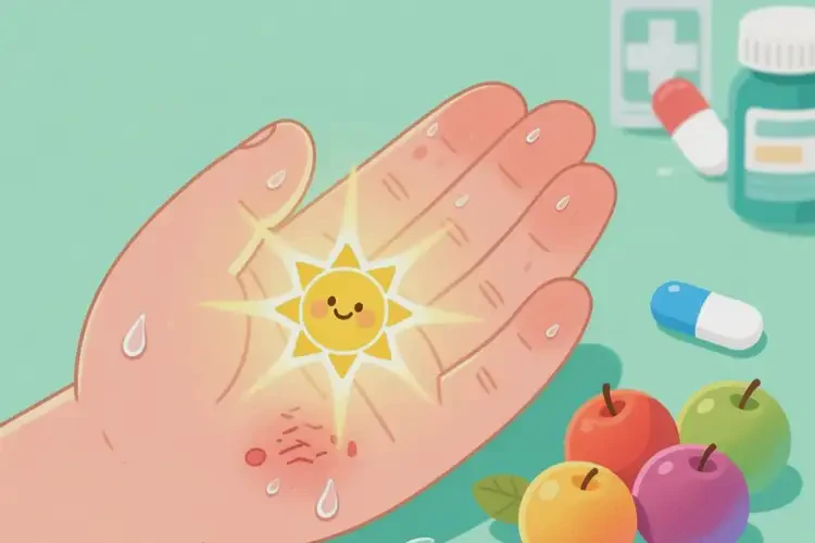 少兒手上偶爾長(zhǎng)濕疹可不可以徹底自愈(圖1)