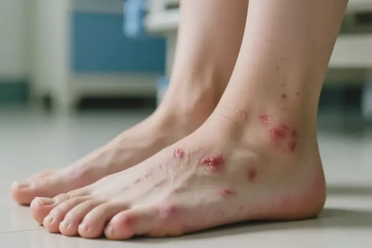 女性腳上偶爾起濕疹不管它會自己痊愈嗎(圖4)