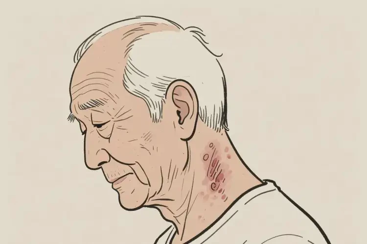 老年人脖子上出现湿疹不管它会自己好吗(图3)