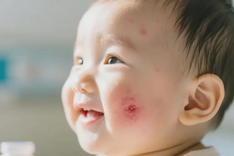 婴幼儿脸上经常长湿疹可不可以彻底自愈(图2)