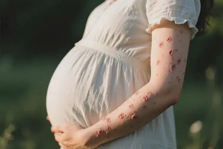 孕婦手臂上起濕疹能靠自己自愈嗎(圖2)