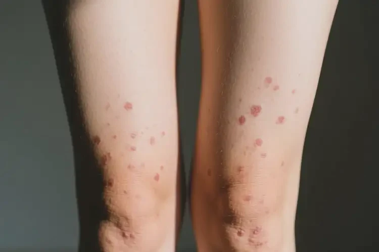 女生大腿上出現(xiàn)濕疹不管它會(huì)自己自愈嗎(圖4)