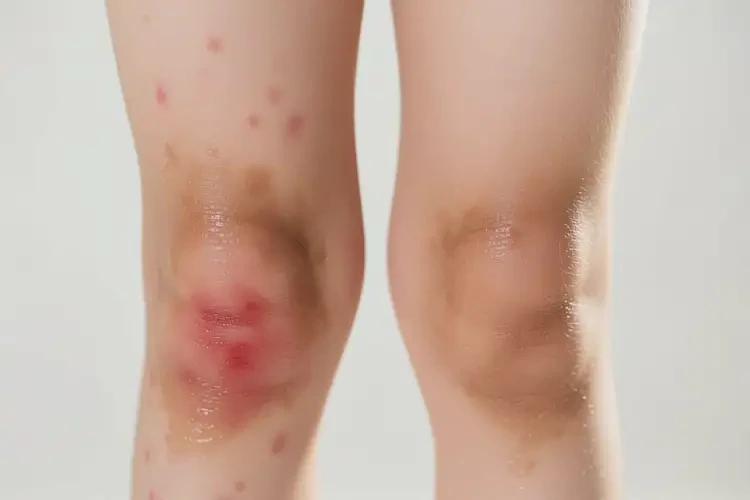 兒童大腿上出濕疹能徹底自愈嗎(圖2)