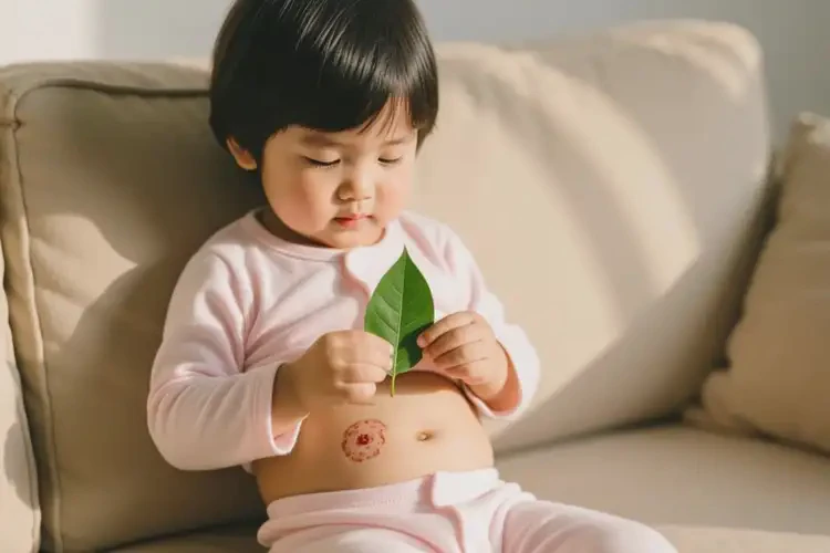 孩子肚子上偶爾長(zhǎng)濕疹不管它會(huì)自己好嗎(圖1)