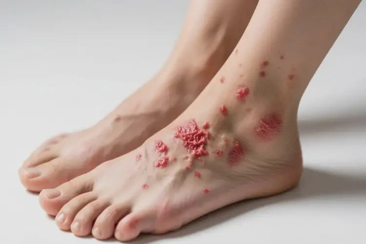 女生腳上經(jīng)常長濕疹不管它會自己痊愈嗎(圖4)