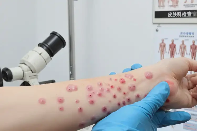 男人手上经常起湿疹不管它会自己自愈吗(图4)