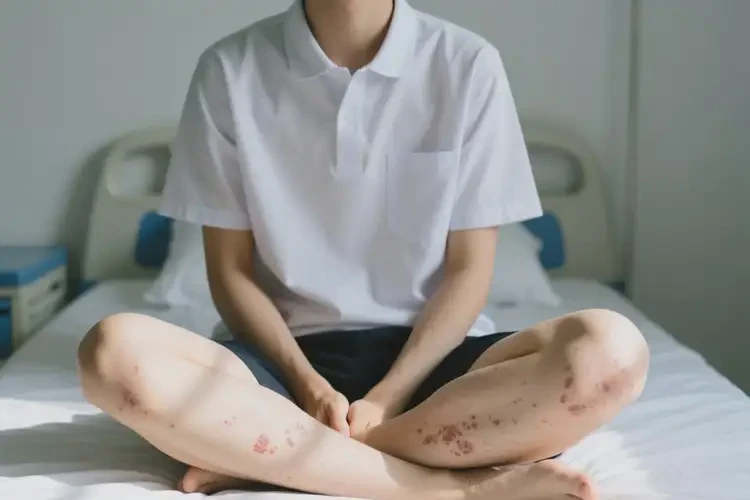 大學(xué)生大腿上偶爾長(zhǎng)濕疹可以徹底自愈嗎(圖3)