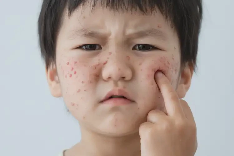 少兒臉上容易長(zhǎng)濕疹不管它會(huì)自己自愈嗎(圖2)