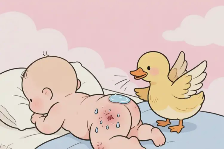 少兒屁股上起濕疹不管它會(huì)自己自愈嗎(圖2)