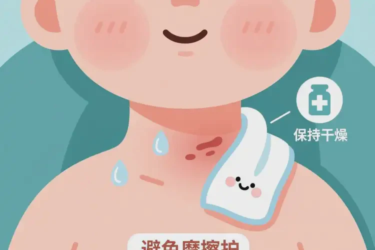 小兒脖子出濕疹可不可以徹底自愈(圖1)