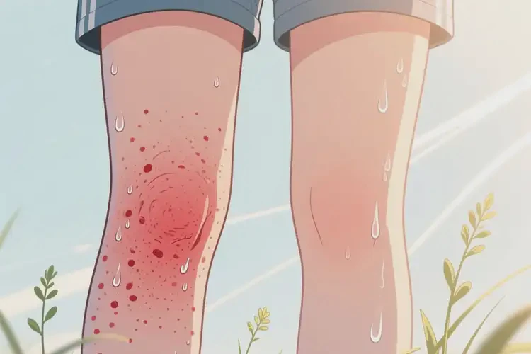 青少年大腿出現(xiàn)濕疹能徹底自愈嗎(圖1)